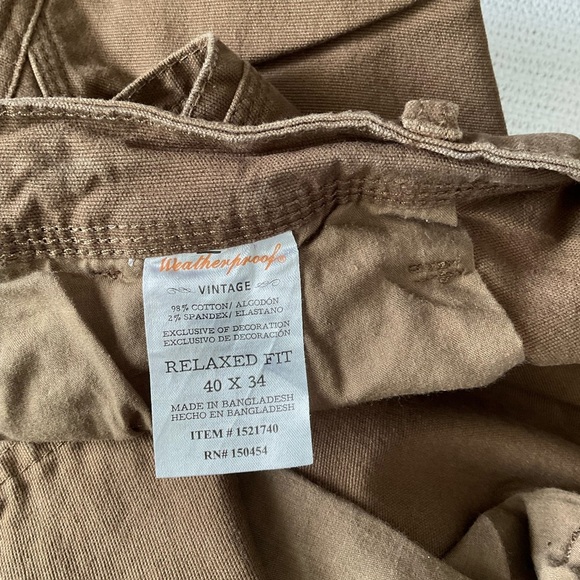 Weatherproof Men's Cargo Pants - Brown - Picture 6 of 10